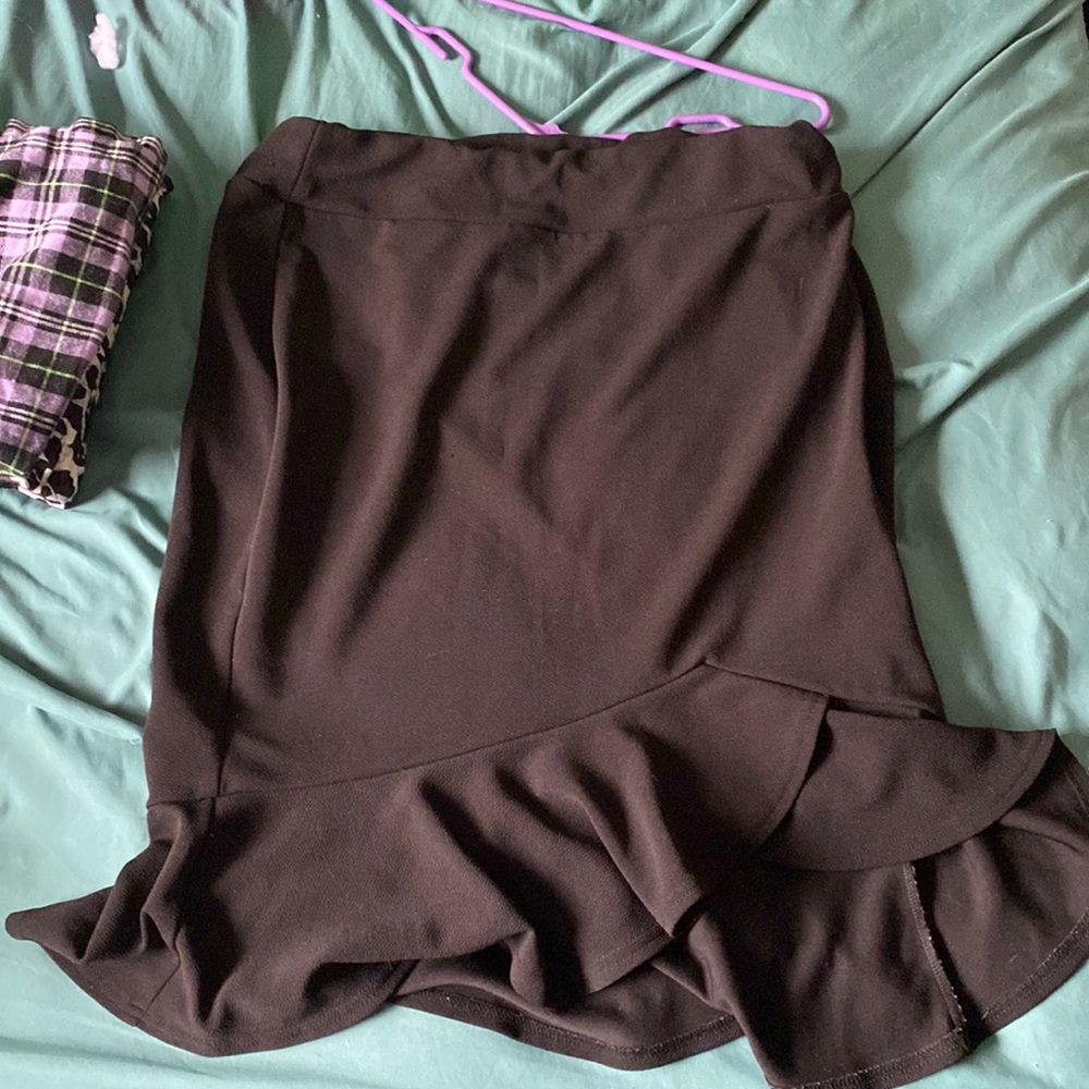 Long ruffle skirt 3x